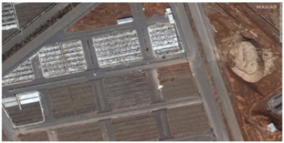 コロナが襲うイラン中部コム、墓が拡張　衛星画像